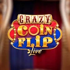 Crazy Coin Flip logo – Slots by Evolution at Lollyspins Casino