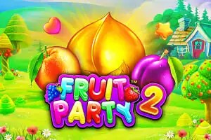 Fruit Party 2 logo by Pragmatic Play at Lollyspins Casino