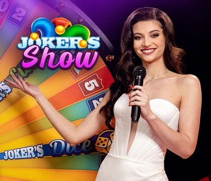 Joker’s Show game by Skywind Group – logo hosted on Lollyspins Casino