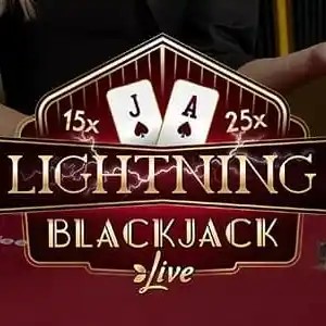 Lightning Blackjack logo by Evolution Lollyspins Casino