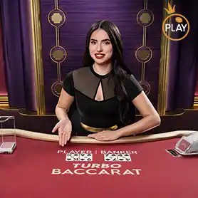 Turbo Baccarat slot logo by Pragmatic Play at Lollyspins Casino